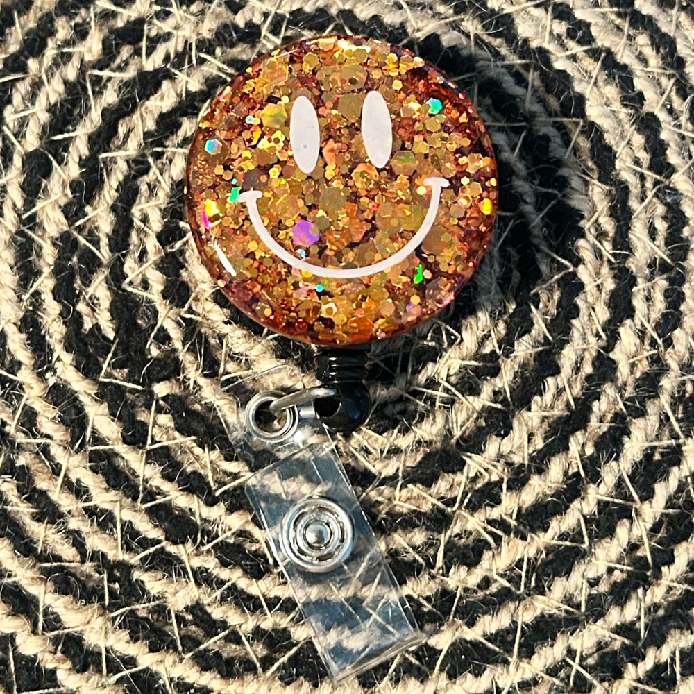 Smiley Face Badge Reel